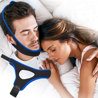 Snoring Chin Strap Chin Strap for snoring by  Anti Snoring Chin Strap Sleep Devices Snore Sleep aid Sleep Aid Device Snoring Solution Stop Snoring for Men &Women Have A Best Night(Blue)