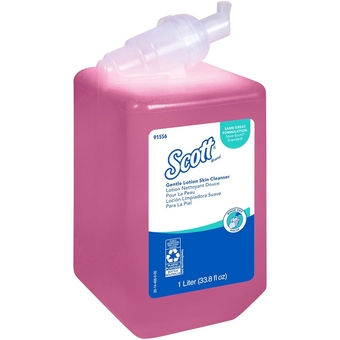 ® Gentle Lotion Skin Cleanser (91556), Floral, Pink, 1.0 L Bottles, 6 Bottles / Case