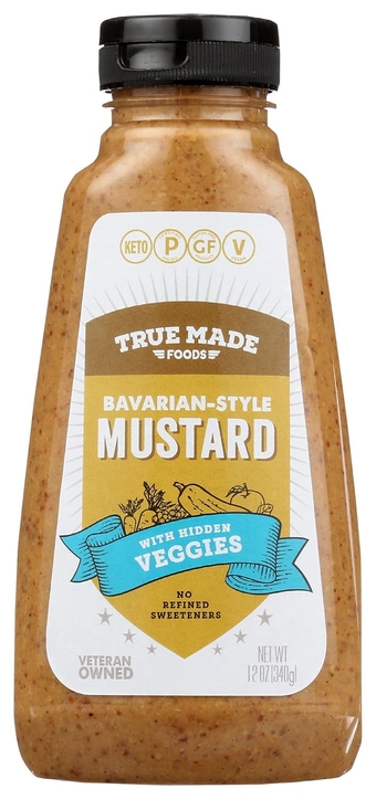 Bavarian-Style Mustard with Hidden Veggies, Keto, Paleo Friendly, Gluten Free & Non-GMO, 12 Oz (Pack of 6)