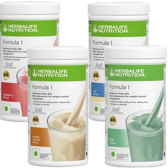 Formula 1 Nutritional Shake Mix - Pack of 4, 500g Each -  Shake -  Protein Powder -  Weight Loss Meal Replacement (Strawberry - Kulfi - Banana - Paan)