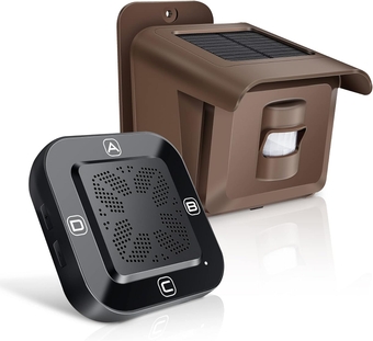 1/2 Mile Long Range Driveway Alarm, Solar Driveway Alarms Wireless Outdoor Weatherproof-Motion Sensor&Detector Alarm,Driveway Alert System for Monitor & Protect Outside Property