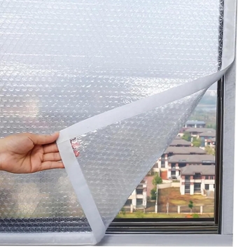Window Insulation Kit Plastic Window Cover for Winterizing Winter Window Seal Kit for Attic Fan Cover, Shutter Cover, Warm in Winter and Cool in Summer 31x47 Inch