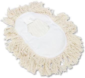 BWK1491 17.5 in. x 13.5 in. Cotton Wedge Dust Mop Head - White