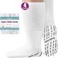 4 Pairs White With Grips