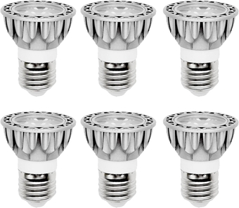 E26 LED Bulb Dimmable, 50W Halogen Equivalent Light Bulbs,5W 5000K Daylight White Replacement for Recessed Track Lighting,Kitchen Range Hood Living Room & Bedroom Landscape,110V(E26,5W,5000K,6Pack)