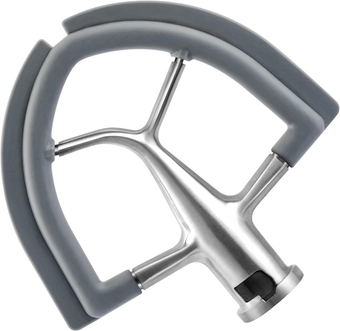 Stainless Steel Flex Edge Beater for KitchenAid Artisan Classic Tilt-Head 4.5 QT Stand Mixers, Paddle with Silicone Edges Scraper, Dishwasher Safe, Durable KitchenAid Mixer Accessory
