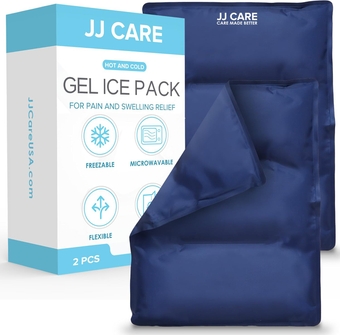 Large Ice Packs for Physical Therapy - 2 Pack 11.75" x 15.5" Gel Ice Packs for Injuries Reusable Large - Ice Pack for Back Pain Relief - Ice Pack Back, Shoulder, Neck, Lumbar, Legs, & HIPS