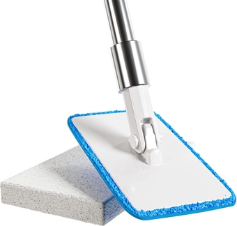 Wall Cleaner & Baseboard Cleaner with Handle—Wall Mop Cleaner & Baseboard Cleaner Mop for Easy Cleaning—Wall Cleaning Mop & Cleaning Tools for Baseboards + Cleaning pad & Microfiber Mop Cleaning Head