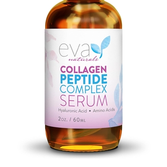 Collagen Peptide Serum - Anti Aging Collagen Serum for Face, Skin Brightening, Reduces Fine Lines & Wrinkles, Heals and Repairs Skin, Microneedling Serum with Hyaluronic Acid (2 oz)
