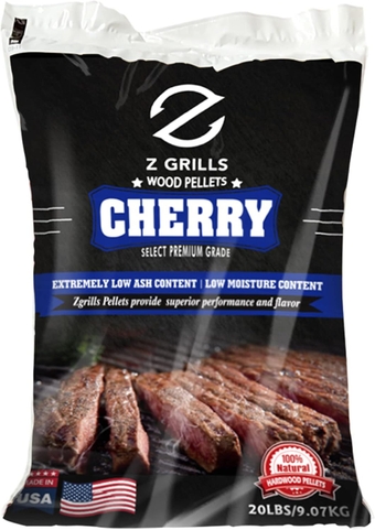 Wood Pellets for Smoker Grill and BBQ, 100% All-Natural Hardwood Cherry Pellet, 20lbs