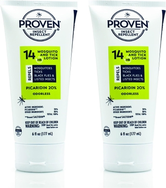 Insect Repellent Lotion - Keep Mosquitoes, Ticks and Flies Off, DEET Alternative Repellent, Up to 14-Hour Protection, Great for Outdoor Camping and Hiking – 6 oz, Odorless Lotion, 2 Pack