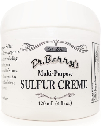 Multi-Purpose Sulfur Creme | Itch Relief from Irritated Skin, Insect Bites, Acne, and Skin Discomfort | Fast and Effective with a Potent Blend of Anti-Inflammatory Ingredients | 4 oz