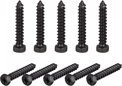 Hex Lag Screws,1/4" x 1-1/2" Carbon Steel Phillips Head Half Thread Self-Tapping Bolts for Deck Building or Joining Lumber 25pcs