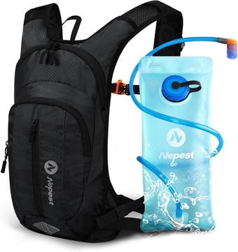 Hydration Pack Backpack for Women & Men, Lightweight Water Backpack with 2L Water Bladder for Hiking Cycling Running Biking