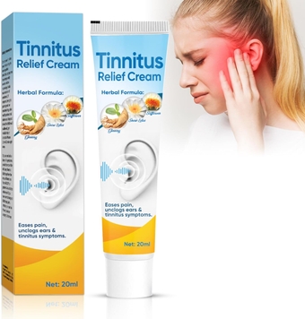 Tinnitus Relief for Ringing Ears, Natural Herbal Tinnitus Relief Cream Improve Hearing & Boost Blood