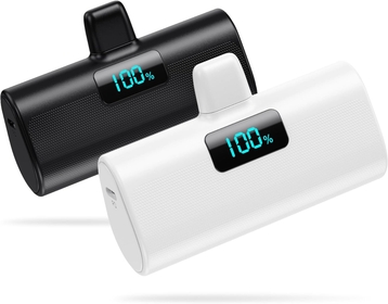 [2 Pack] Mini Portable Charger for iPhone,5200mAh 20W PD Fast Charging MFi Certified Power Bank,LCD Display Travel Battery Pack Compatible with iPhone 14 Plus/14 Pro Max/13/13Pro Max/12/11/XR/XS/X/8/7