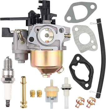 Carburetor w/Main Jet Kit Upgraded carb for Coleman BT200X CT200U Trail CT200U-EX CT200U-EXR Mini Bikes Go-Kart Baja Warrior MB165 MB200 196cc 200cc 212cc 6.5Hp Manual Choke Go kart Carb