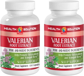 Health Solution Prime Nerve Tonic - Valerian Root Extract - Valerian Nerve - 2 Bottle 200 Capsules
