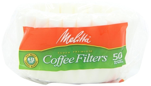 8-12 Cup Basket Coffee Filters, White, 50 Count (Pack of 12)