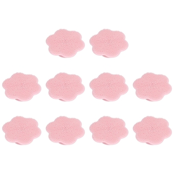 Baby Hair Shampoo Brush, 10Pcs Silicone Baby Hair Brush, 7.6 X 3cm / 3 X 1.2in Soft Flexible Flower Shaped Baby Hair Shampoo Brush, Babyproducts