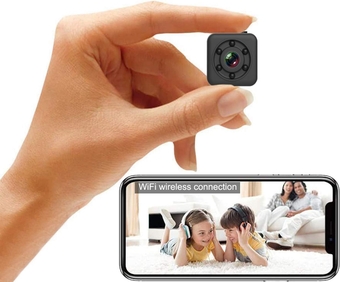 Mini Spy Camera 1080P Full HD Hidden Camera via Wireless WiFi Connection and App Control, Cop Cam with Audio and Video Magnetic Waterproof Night Vision for Indoor and Outdoor