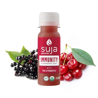 Organic Immunity Elderberry Shot with Turmeric and Ginger | Immunity Boost & Support | Functional Shots | Cold-Pressed Juice with Live Probiotics | Plant-Based & Gluten-Free (20 Pack)