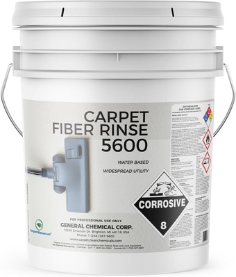 Carpet Fiber Rinse 5600 - Water-Based Cleaning Solution - Prevents Browning, Yellowing & Bleeding - Residential & Commercial - 5Gal
