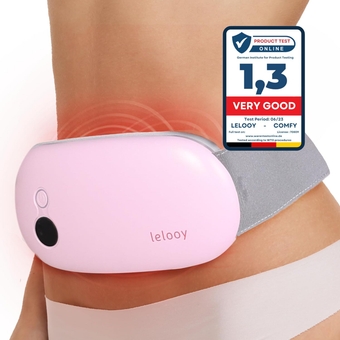 LELOOY Portable Heating Pad for Cramps Period Pain Relief Device & Menstrual Heating Pad Massager for PMS Back Pain Cordless 3 Heat Modes Menstruation Cramp Relief Massage