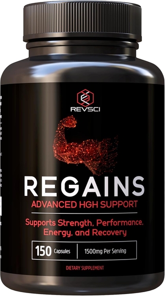 Regains HGH Supplements for Men & Women - Natural GH Boost, HGH Human Growth Hormone Supplements for Men, Anabolic Muscle Builder for Men, Muscle Growth Growth Hormone for Men, 150 Protein Pills