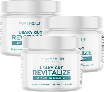 Inside Revitalize Formula - Powerful Leaky Gut Solution - Potent Gut Assist Formula with L Glutamine - Designed for Maximum Gut Restore and Complete Digestive Support - 3 Bottles