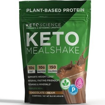 Plant Based Protein,  Meal Shake, Supports Weight Management, Rich in Vitamins & Minerals, Complete Meal Replacement, Pea Protein for Women & Men, Chocolate Cream, 14 Servings