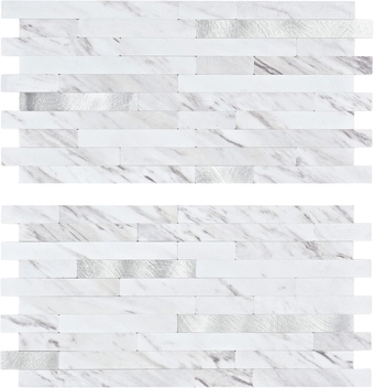 20 Sheets Peel and Stick Backsplash PVC Wall Tile,for Kitchen Backsplash