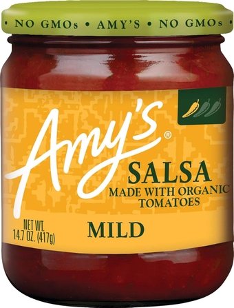 Salsa, Mild Salsa, Made With Organic Tomatoes, Gluten Free, Vegan Snacks, 14.7 Oz