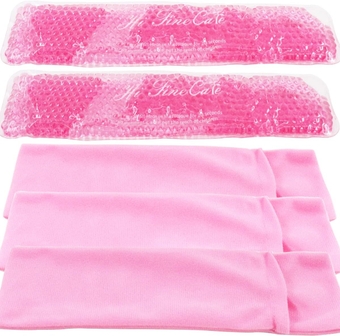 Reusable Perineal Cooling Pad,Pain Relief of Postpartum Hemorrhoids, Instant Perineal Cold Pack,Vaginial Ice Pack for Pain Relief(2 Pcs+3 Washable Sleeves/10X2.4in)