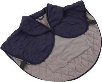 Electric Heating Shawl, Coldresistant Uniform, Portable Polyester Fiber Heating Pad, Universal for The Elderly (Dark Blue)