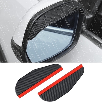 2 Packs Car Side Mirror Rain Visor Fenders,Car Rear View Side Mirror Rain Eyebrow,Universal Car Rear View Mirror Rain Cover,Carbon Fiber Eyebrow Side Mirror Rain Guard(Carbon Fiber)