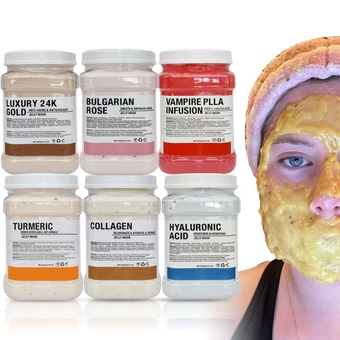 Jelly Mask for Facials Professional Face Mask Bulk Wholesale, Hydro Jelly Mask Powder for Estheticians Supplies Beauty Salon Spa Face Mask Skin Care, 23Fl Oz (6 Jar)