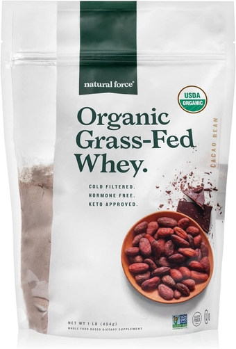 Grass Fed Organic Whey Protein Powder, 1 Pound, Chocolate Flavor