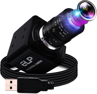260fps Variable Focus Camera 2.8-12mm 4X Optical Zoom Webcam, 1080P Varifocal Web Cam Manual Zoom Lens Webcamera,Raspberry Pi Windows Mac Vari-Focus USB Web Camera,Close-up Monitoring Cameras