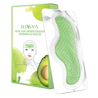 Shea Butter Forehead Patches Smooth Forehead Collagen Mask Moisturizing Avocado Forehead Stickers
