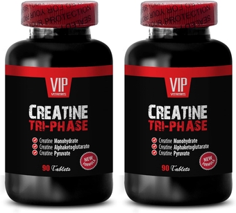 Premuim Blend of Creatines - Premuim Blend of Creatine Monohydrate, Creatine Alphaketoglutarate, Creatine Pyruvate, creatine for Men Muscle gain, creatine Pills for Muscle - 2B 180Tab
