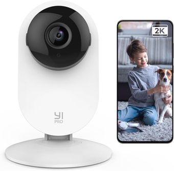 Pro 2K Home Security Camera, 2.4Ghz Indoor Camera with Person, Vehicle, Animal Smart Detection, Phone App for Baby, Pet, Dog Monitoring, Compatible with Alexa and Google Assistant