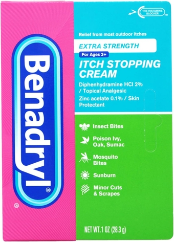 Extra Strength Anti-Itch Topical Gel with 2% Diphenhydramine HCI for Itch Relief of Outdoor Itches Associated with Poison Ivy, Insect Bites & More, 1 fl oz