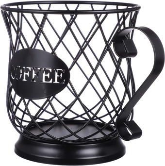 2pcs Coffee Capsule Cup Organizer Coffee Cup Holder Espresso Pot K- Cup Holder Espresso Basket Expresso Coffee Fruit Serving Basket Coffee Espresso Metal Accessories