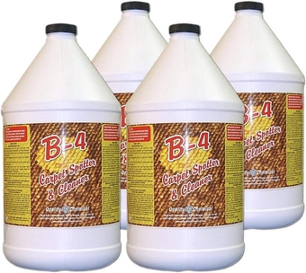 B-4 Commercial Carpet Spotter, Cleaner and Stain Remover. Wonderful citrus fragrance. No other product needed!-4 gallon case