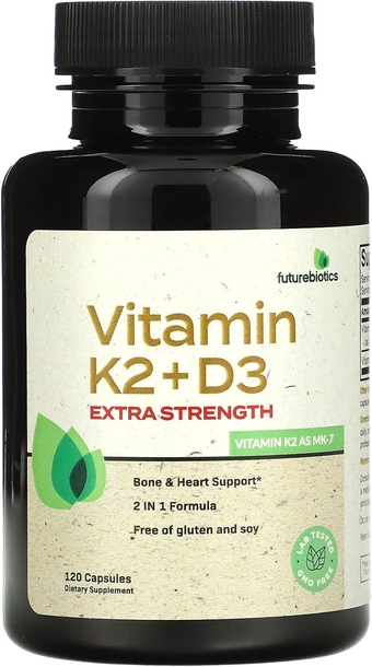 Vitamin K2 + D3, Extra Strength, 120 Capsules