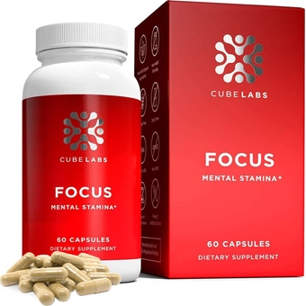 Nootropics Brain Support Focus Supplement – Mental Clarity Supplements – Brain Booster Supplement for Focus, Memory, Clarity & Energy – Made in USA (60 Capsules)