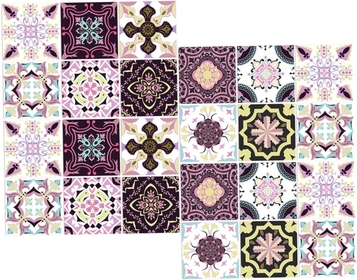24pcs Wall Sticker backsplash Tile Peel and Stick Tile Carpet Tiles Laminate Flooring backsplash backsplash Decals Floor Tile Kitchen Tile Decals Household Set PVC