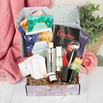 Amour Self Care Box- Treat Yourself with 8 Wellness and Self Care Gifts for Women to Boost Happiness, Confidence and Fall in Love with Self Care