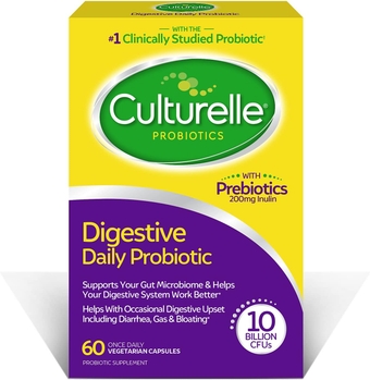Daily Probiotic, 60 count Digestive Health Capsules | Works Naturally with Your Body to Keep Digestive System in Balance* | With the Proven Effective Probiotic